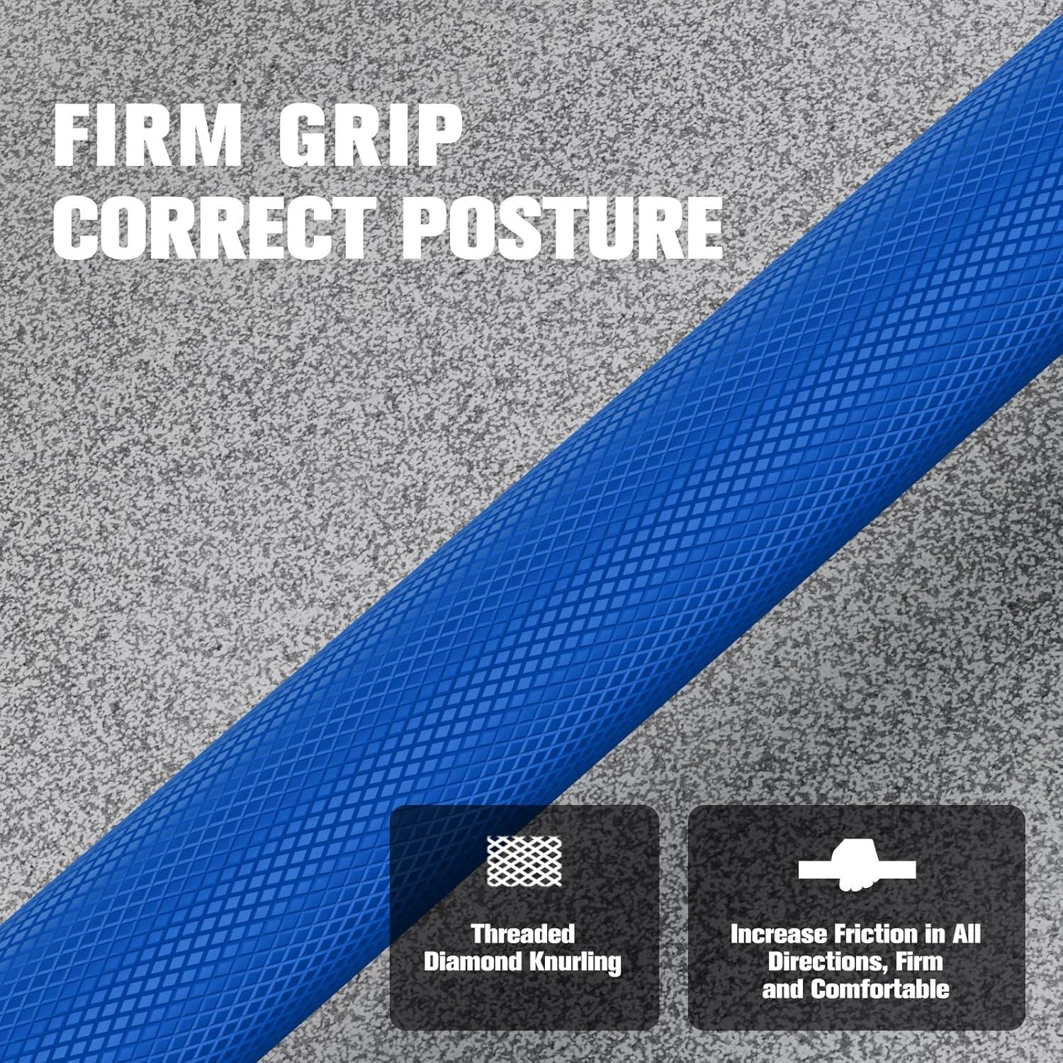 imageRITFIT Olympic Barbell 4ft48ft6ft 2 Inch Weight Bar for Strength Training Weightlifting Squat Deadlift Bench Press Curl Overhead Press 350lbs500lbs CapacityBlackBlue