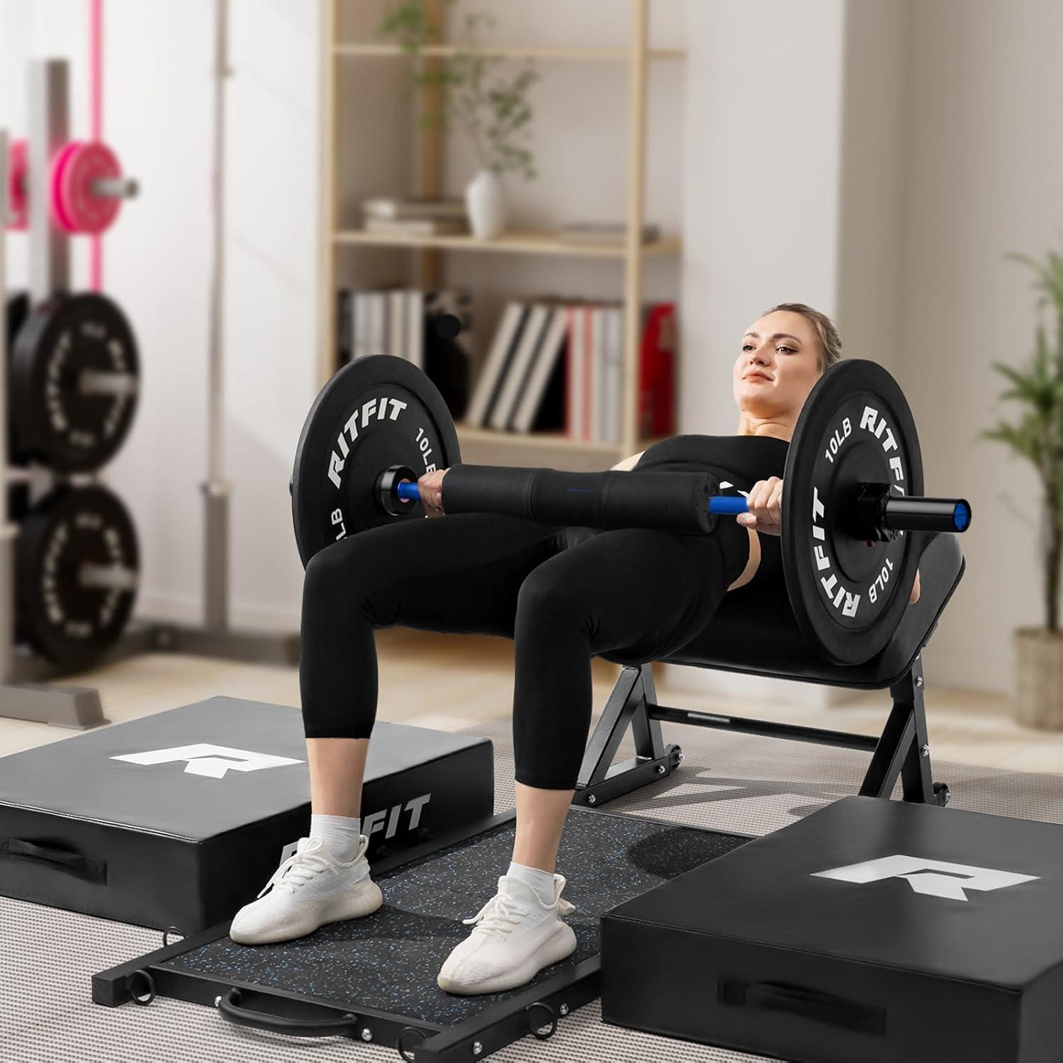 imageRITFIT Olympic Barbell 4ft48ft6ft 2 Inch Weight Bar for Strength Training Weightlifting Squat Deadlift Bench Press Curl Overhead Press 350lbs500lbs CapacityBlackBlue