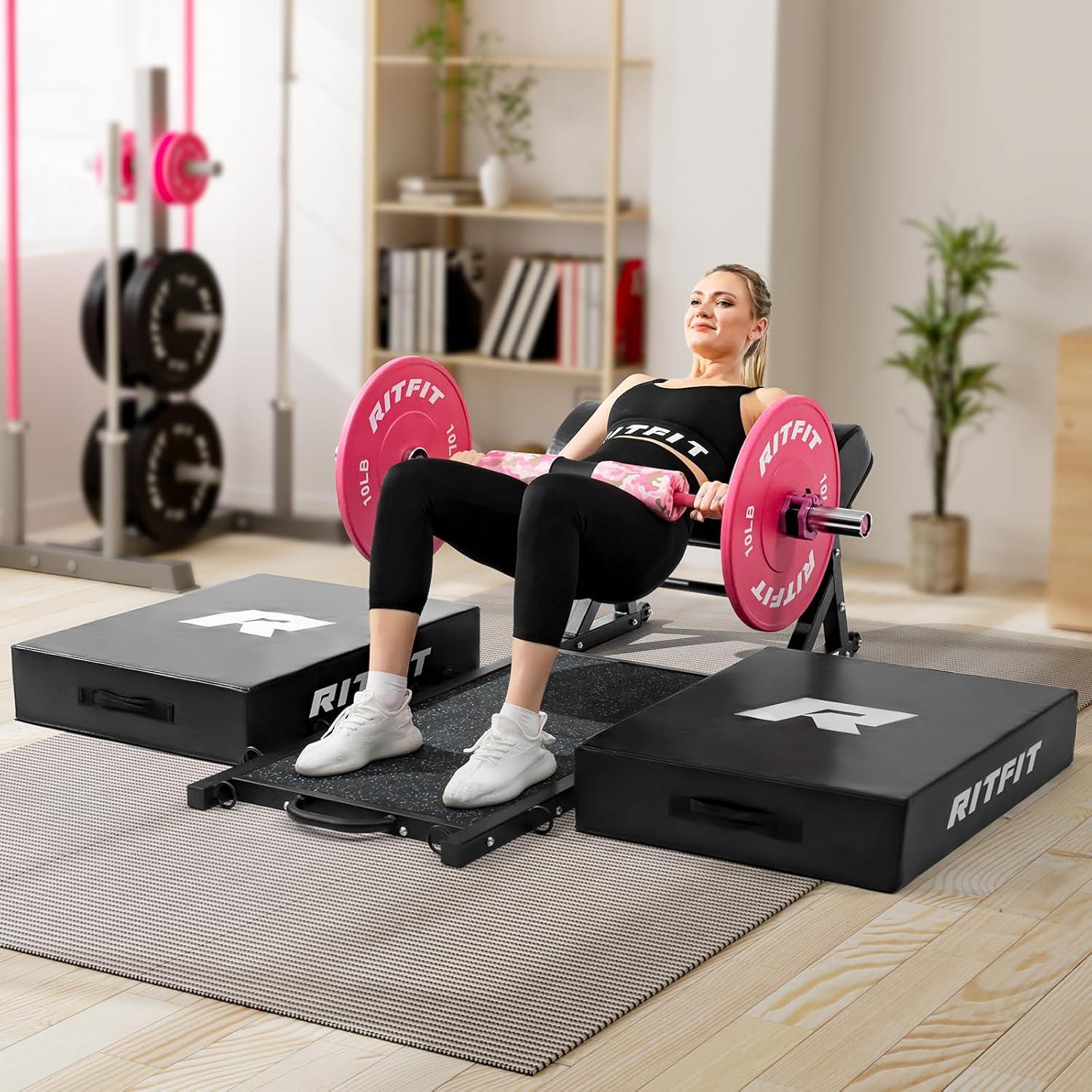 imageRITFIT Olympic Barbell 4ft48ft6ft 2 Inch Weight Bar for Strength Training Weightlifting Squat Deadlift Bench Press Curl Overhead Press 350lbs500lbs CapacityPink