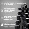 RITFIT 650/550/450/350/300/310/260/210/200/180/150/100 LB Rubber Hex Dumbbells Set with Optional Dumbbell Rack, Multi Weight Set to Choose, Ideal for Home Gym and Fitness(200 LBS Set with 5-Tier Rack)