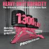 RITFIT Adjustable Weight Bench with Multiple Back Positions for Full Body Workouts, Incline, Decline, and Flat Settings for Home Gym Strength Training, 1300LB Capacity(Pink)