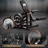 RITFIT Leg Extension and Curl Machine, 700LB Adjustable Leg Curl Machine, Seated Leg Extension and Lying Curl Machine for Home Gym, Leg Workout Equipment Compatible with 1” and 2” Plates(BLACK)