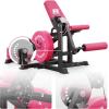 RITFIT Leg Extension and Curl Machine, 700LB Adjustable Leg Curl Machine, Seated Leg Extension and Lying Curl Machine for Home Gym, Leg Workout Equipment Compatible with 1” and 2” Plates(PINK)