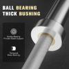 RITFIT Olympic Barbell 4ft/4.8ft/6ft – 2 Inch Weight Bar for Strength Training, Weightlifting, Squat, Deadlift, Bench Press, Curl, Overhead Press – 350lbs/500lbs Capacity(Silver)