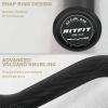 RitFit 2 Inch EZ Curl Bar with Weights, 350LBS Weight Capacity Olympic Curl Barbell for Bicep, Tricep and Weight Lifting Exercises(Black with Collar)