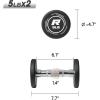 RitFit 5-250 LBS PVC Encased Round Dumbbell sets with Knurled Handle and Optional Rack, Strength Training Equipment for Home Gym(2X5LBS)