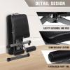 RitFit Adjustable/Foldable Utility Weight Bench with Multiple Back Positions for Home Gym, Decline Incline, and Flat Settings for Weightlifting and Strength Training(Sliver/Black)