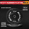 RitFit Bumper Plates, Colored Fleck-Rubber Weight Plates with Steel Insert, 2-inch Olympic Weight Plates for Weight Lifting and Strength Training (Single, Pair & Set)