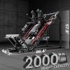 RitFit Gazelle Pro 3 in 1 Leg Press and Hack Squat Machine – High-Tensile Steel Leg Press Machine, 2000 lbs Capacity, Adjustable Angles, Hack Squat Machine with Weight Storage(RED)
