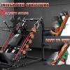 RitFit Gazelle Pro 3 in 1 Leg Press and Hack Squat Machine – High-Tensile Steel Leg Press Machine, 2000 lbs Capacity, Adjustable Angles, Hack Squat Machine with Weight Storage(RED)