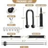 RitFit LAT and Lift Pulley System Pro with Dual Cables and Upgraded Loading Pin, Home and Garage Gym Squat Rack Accessories for Tricep Pull Down,Bicep Curl,Back,Shoulder-Strength Workout
