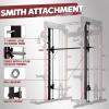 RitFit M1 & M1 Pro Smith Machine with Cable Crossover System, Multi-Function Squat Rack Power Cage for Home Gym, Power Rack and Packages(Red)