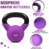 RitFit Neoprene Coated Solid Cast Iron Kettlebell 5 10 15 20 25 30 35 40 45 50 LB, Great for Full Body Workout, Cross-Training, Weight Loss & Strength Training(5+10+15LB)