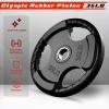 RitFit Olympic Rubber Grip Plates for Barbell, 2-Inch Weight Plates for Weightlifting and Strength Training in Home & Gym, Single, Pair and Sets(2.5/5/10/25/35/45 LB)(2X35LB)