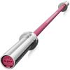 RITFIT Olympic Barbell 4ft/4.8ft/6ft – 2 Inch Weight Bar for Strength Training, Weightlifting, Squat, Deadlift, Bench Press, Curl, Overhead Press – 350lbs/500lbs Capacity(Pink)