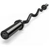 RitFit 2 Inch EZ Curl Bar with Weights, 350LBS Weight Capacity Olympic Curl Barbell for Bicep, Tricep and Weight Lifting Exercises(Full Black with 28mm Grip)