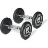 RitFit 5-250 LBS PVC Encased Round Dumbbell sets with Knurled Handle and Optional Rack, Strength Training Equipment for Home Gym(2X5LBS)