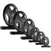 RitFit Olympic Rubber Grip Plates for Barbell, 2-Inch Weight Plates for Weightlifting and Strength Training in Home & Gym, Single, Pair and Sets(2.5/5/10/25/35/45 LB)(245 Set)