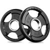 RitFit Olympic Rubber Grip Plates for Barbell, 2-Inch Weight Plates for Weightlifting and Strength Training in Home & Gym, Single, Pair and Sets(2.5/5/10/25/35/45 LB)(2X5LB)