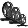 RitFit Olympic Rubber Grip Plates for Barbell, 2-Inch Weight Plates for Weightlifting and Strength Training in Home & Gym, Single, Pair and Sets(2.5/5/10/25/35/45 LB)(160 Set)