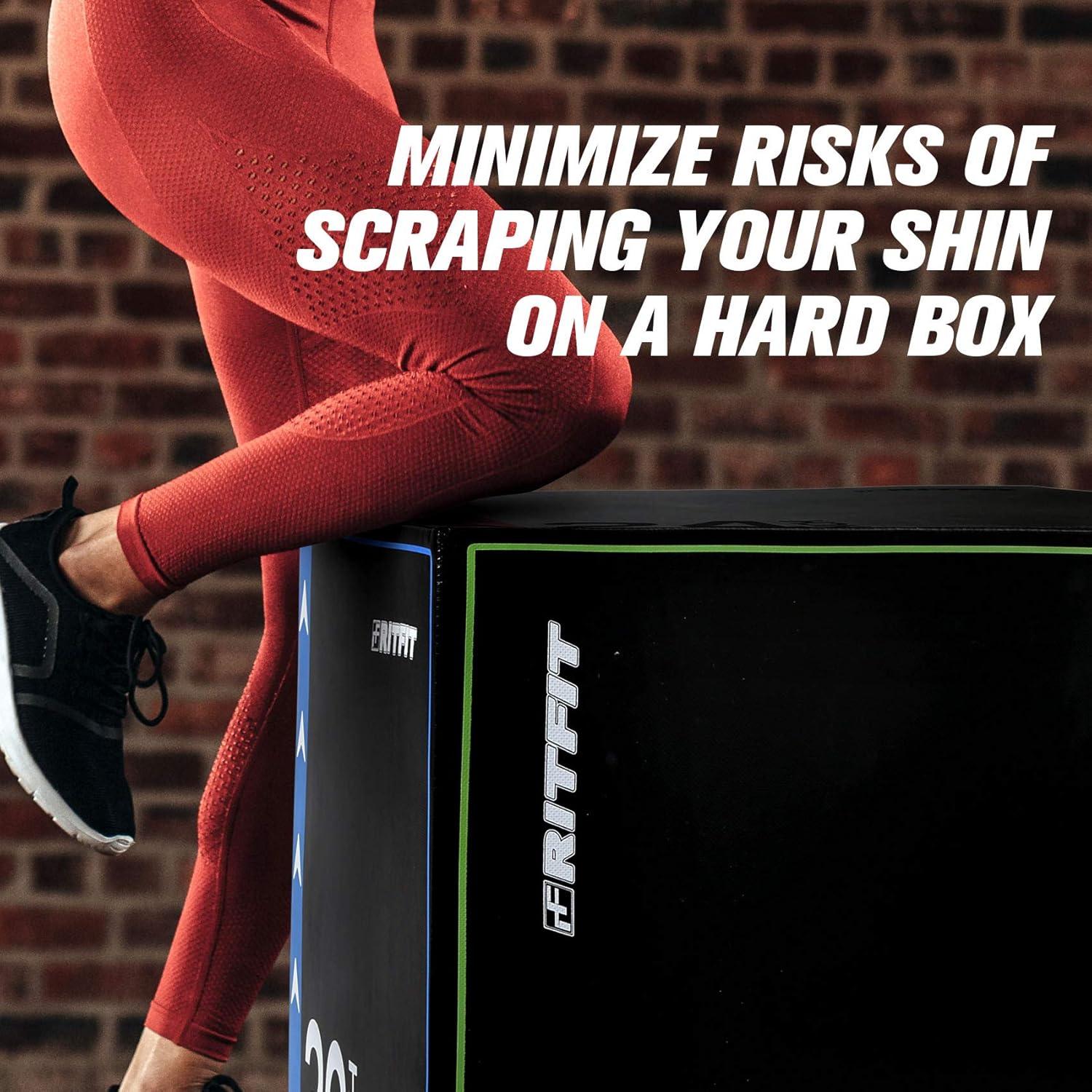 imageRitFit 3 in 1 Extra Firm Soft Plyo Box Foam Plyometric Box30x24x2020x18x16 Heavy Duty High Density Foam Jumping Box 3 Sizes with PVC CoverPlatform for Home Gym Fitness 440lb Weight CapacityMEDIUMA