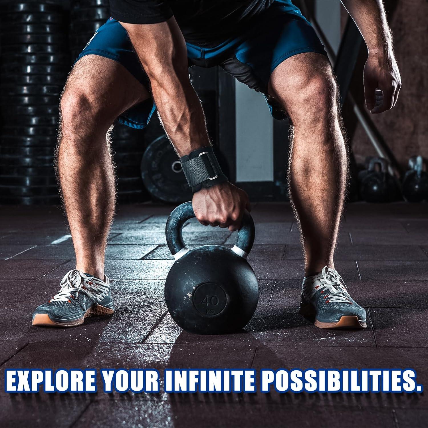imageRitFit Lifting Wraps Wrist Straps for Weightlifting Wrist Support for Working Out Bodybuilding MMA Powerlifting Strength Training Men amp WomenBLACK