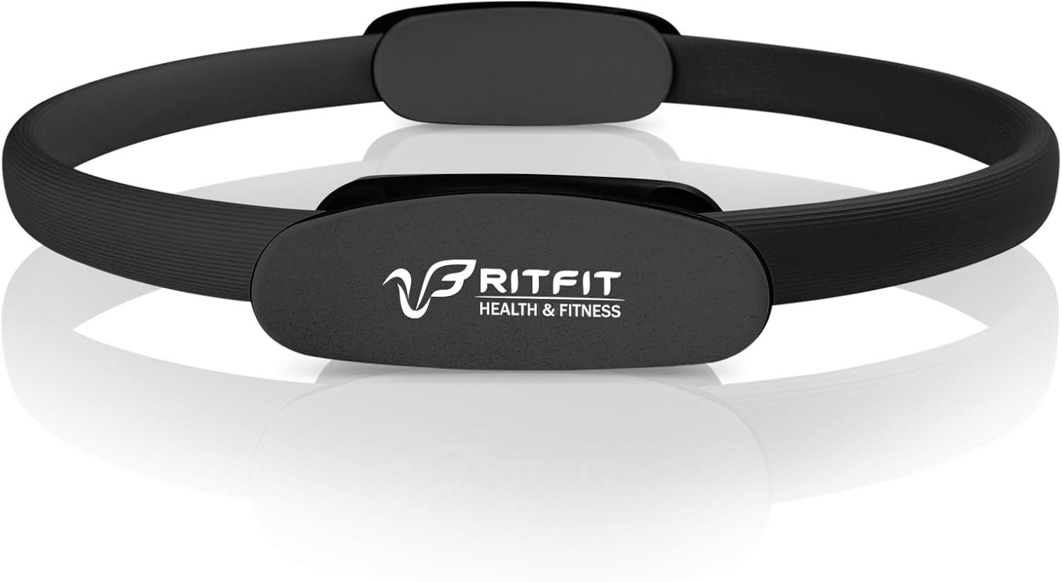 imageRitFit Pilates Ring Circle 14 Inch Magic Fitness Circle for Toning Inner amp Outer Thighs Bonus Workout Guide IncludedBlack