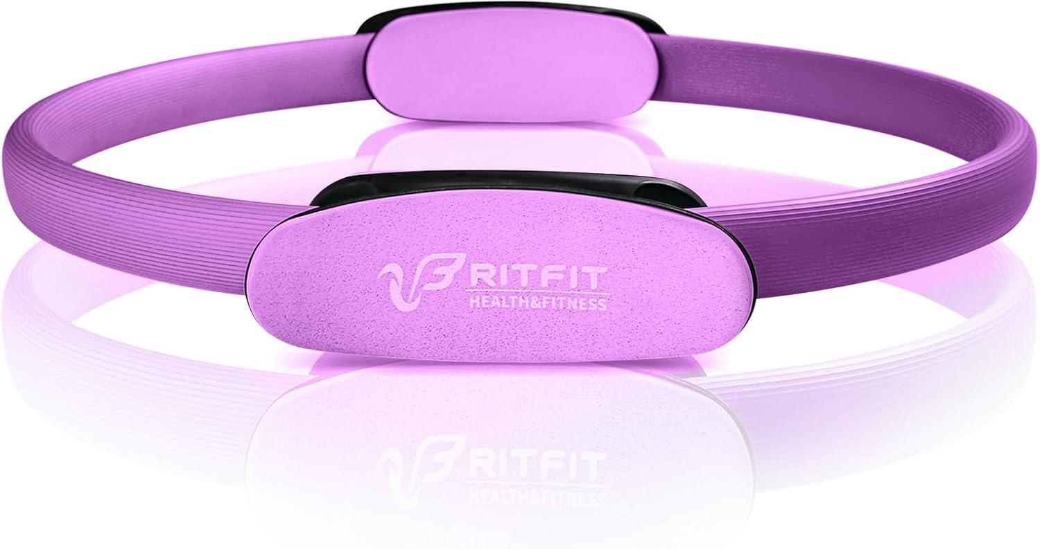 imageRitFit Pilates Ring Circle 14 Inch Magic Fitness Circle for Toning Inner amp Outer Thighs Bonus Workout Guide IncludedPurple