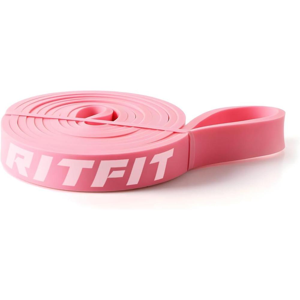 imageRitFit Pull Up Assist Band Premium Resistance Band for Pull Up Assistance Resistance Training Body Stretching Powerlifting Mobility Training9 Pink 20 to 60 Pounds