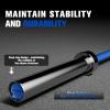 RITFIT 7FT Olympic Barbell for Strength and Weightlifting Training – 2 Inch Olympic Bar for Squat, Deadlift, Bench Press, Curl, Overhead Press – 600lbs/1000lbs/1200lbs Capacity(Sliver/Blue)