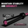 RITFIT 7FT Olympic Barbell for Strength and Weightlifting Training – 2 Inch Olympic Bar for Squat, Deadlift, Bench Press, Curl, Overhead Press – 600lbs/1000lbs/1200lbs Capacity(Pink)