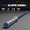 RITFIT 7FT Olympic Barbell for Strength and Weightlifting Training – 2 Inch Olympic Bar for Squat, Deadlift, Bench Press, Curl, Overhead Press – 600lbs/1000lbs/1200lbs Capacity(Sliver/Blue)
