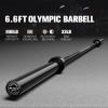 RITFIT 7FT Olympic Barbell for Strength and Weightlifting Training – 2 Inch Olympic Bar for Squat, Deadlift, Bench Press, Curl, Overhead Press – 600lbs/1000lbs/1200lbs Capacity(Black)