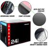 RitFit 3 in 1 Extra Firm Soft Plyo Box Foam Plyometric Box-30”x24”x20”-20″x18″x16″ Heavy Duty High Density Foam Jumping Box 3 Sizes with PVC Cover,Platform for Home Gym Fitness, 440lb Weight Capacity(LARGE-A)