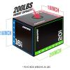 RitFit 3 in 1 Extra Firm Soft Plyo Box Foam Plyometric Box-30”x24”x20”-20″x18″x16″ Heavy Duty High Density Foam Jumping Box 3 Sizes with PVC Cover,Platform for Home Gym Fitness, 440lb Weight Capacity(SMALL-A)