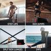 RitFit 3 in 1 Extra Firm Soft Plyo Box Foam Plyometric Box-30”x24”x20”-20″x18″x16″ Heavy Duty High Density Foam Jumping Box 3 Sizes with PVC Cover,Platform for Home Gym Fitness, 440lb Weight Capacity(LARGE-B)