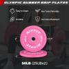 RitFit 4FT Olympic Barbell Weight Set for Men and Women, Weight Bar for Weight Lifting, Squat and Bench Press (with 50LB Weight Plate)