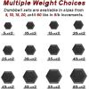 RitFit 5-650 LBS PVC Encased Hex Dumbbell Sets with Optional Rack for Home Gym, Hand weight with Chrome Handle for Strength Training, Workouts(2X25LBS)