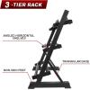 RitFit 5-650 LBS PVC Encased Hex Dumbbell Sets with Optional Rack for Home Gym, Hand weight with Chrome Handle for Strength Training, Workouts((5+10+15+20+25+30+35+40+45)450LBS SET)