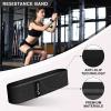 RitFit 7 Pcs Barbell Squat Pad Set, with Resistance Band, 2 Safety Straps, 2 Gym Ankle Straps & Carry Bag, Upgraded Neck & Shoulder Protective Pad Support for Squats, Lunges & Hip Thrust (Pink/Black)(Black)