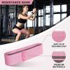 RitFit 7 Pcs Barbell Squat Pad Set, with Resistance Band, 2 Safety Straps, 2 Gym Ankle Straps & Carry Bag, Upgraded Neck & Shoulder Protective Pad Support for Squats, Lunges & Hip Thrust (Pink/Black)(Pink)