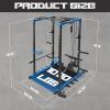 RitFit All-in-One Squat Rack for Home Gym, PPC02C Multi-Function 1000 LBS Capacity Power Cage with LAT Pulldown, Pulley System, Dip Bar, Landmine & More Power Rack Attachments, Package