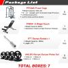 RitFit All-in-One Squat Rack for Home Gym, PPC02C Multi-Function 1000 LBS Capacity Power Cage with LAT Pulldown, Pulley System, Dip Bar, Landmine & More Power Rack Attachments, Package