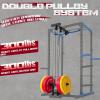 RitFit All-in-One Squat Rack for Home Gym, PPC02C Multi-Function 1000 LBS Capacity Power Cage with LAT Pulldown, Pulley System, Dip Bar, Landmine & More Power Rack Attachments, Package