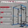 RitFit All-in-One Squat Rack for Home Gym, PPC02C Multi-Function 1000 LBS Capacity Power Cage with LAT Pulldown, Pulley System, Dip Bar, Landmine & More Power Rack Attachments, Package