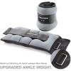 RitFit Ankle Wrist Weights (1 Pair) 1 1.5 2 3 4 5 LB Each with Fully Adjustable Strap for Arm, Hand & Leg – Best for Walking, Jogging, Gymnastics, Aerobics(Gray-4LB)