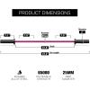RitFit Barbell Weight Set – 4/6FT Olympic Barbell with Weight Plates (55-275LB Total) – Weightlifting Equipment for Squats, Curls, Deadlifts, Presses, Hip Thrusts(Black/Pink)