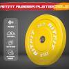 RitFit Color Coded Olympic Bumper Plate for Barbell – 2-Inch Weight Plates With Steel Insert, Rubber Weights for Strength Training in Home Gym(140 Set)