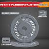 RitFit Color Coded Olympic Bumper Plate for Barbell – 2-Inch Weight Plates With Steel Insert, Rubber Weights for Strength Training in Home Gym(160 Set)