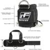 RitFit Kickback Ankle Straps Padded Ankle Strap for Cable Machine,Strong Hook and Loop,Reinforced 3 D-Ring, Adjustable Comfort fit Neoprene – Premium Ankle Cuffs to Enhance Abs, Glute & Leg Workouts(black)